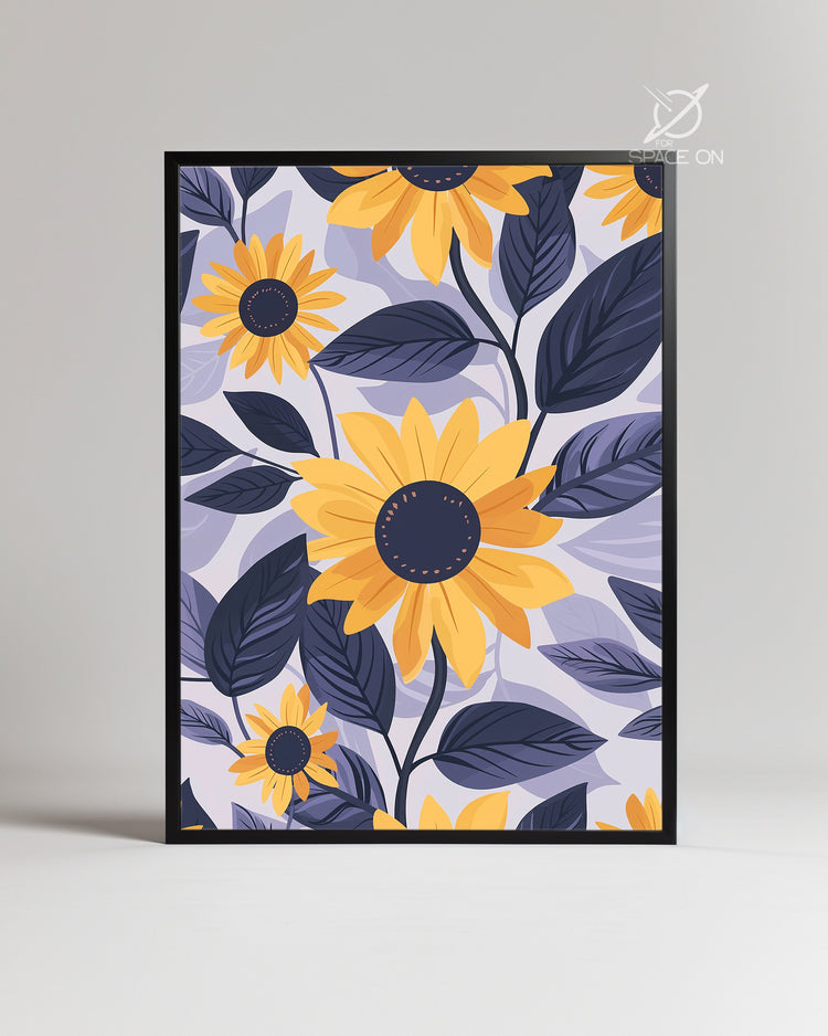 Soleil Mauve Poster Tablosu