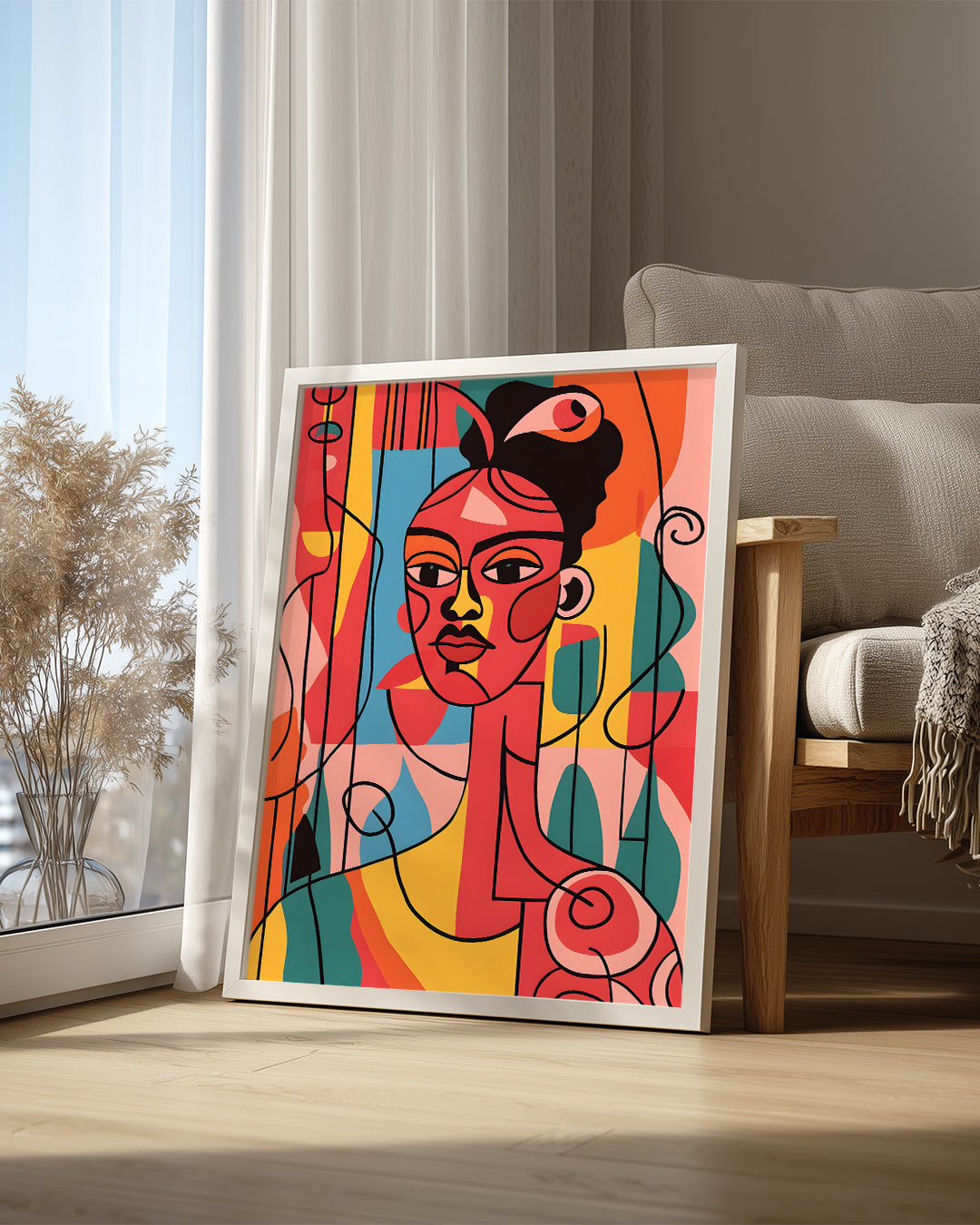 Soylu Kadın Portresi - Afrika Sanatı Poster Tablosu