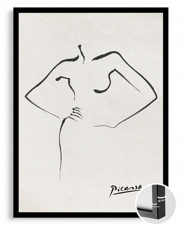 Soyut Gövde - Pablo Picasso Poster Tablosu