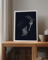 Soyut Kuş - Çizgisel Minimalist Tasarım Poster Tablosu