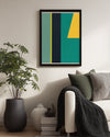 Soyut Renk Kompozisyonu - Geometrik Şekillerle Dolu Sanat Eseri Poster Tablosu