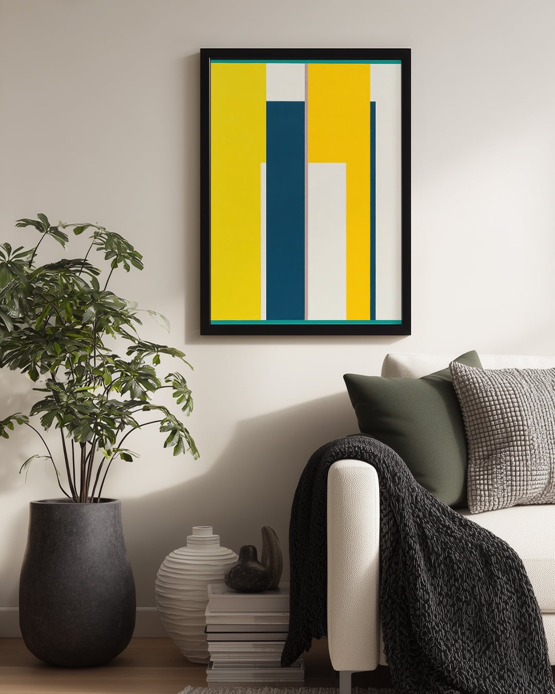 Soyut Renk Kompozisyonu - Modern Sanat Anlamı Poster Tablosu