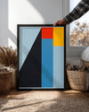 Soyut Sanat - Renkli Geometrik Şekil Düzeni Poster Tablosu