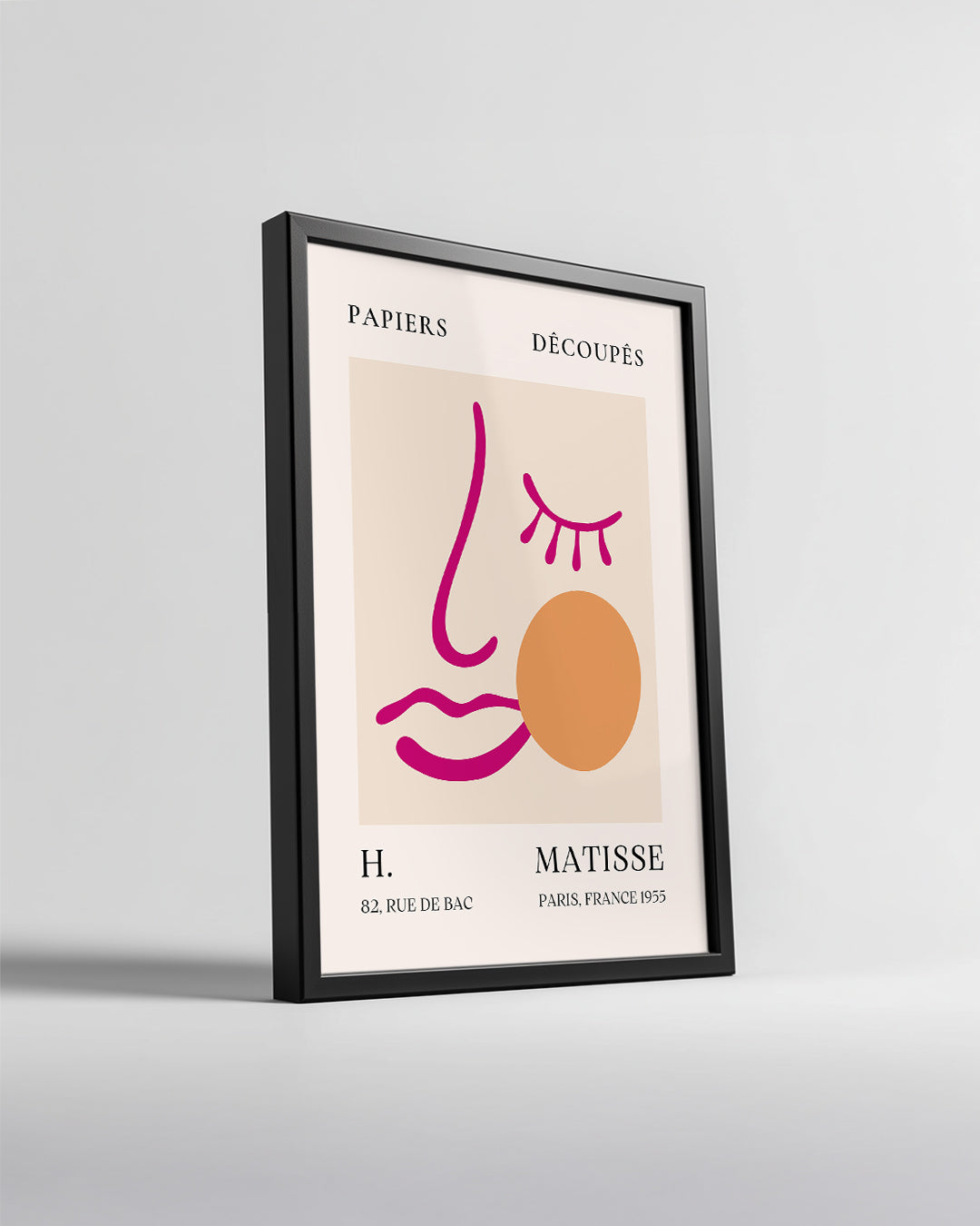 Soyut Yüz Çizimi - Henri Matisse - 1955 Poster Tablosu