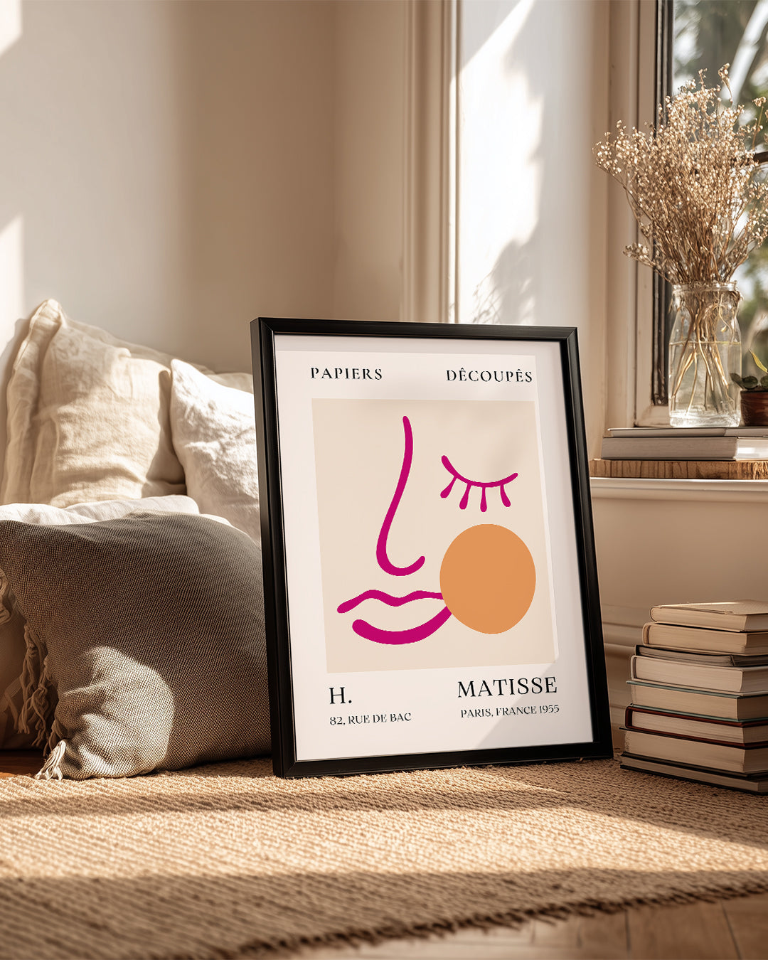Soyut Yüz Çizimi - Henri Matisse - 1955 Poster Tablosu
