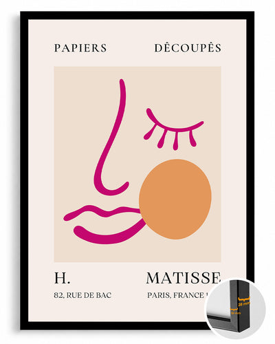 Soyut Yüz Çizimi - Henri Matisse - 1955 Poster Tablosu