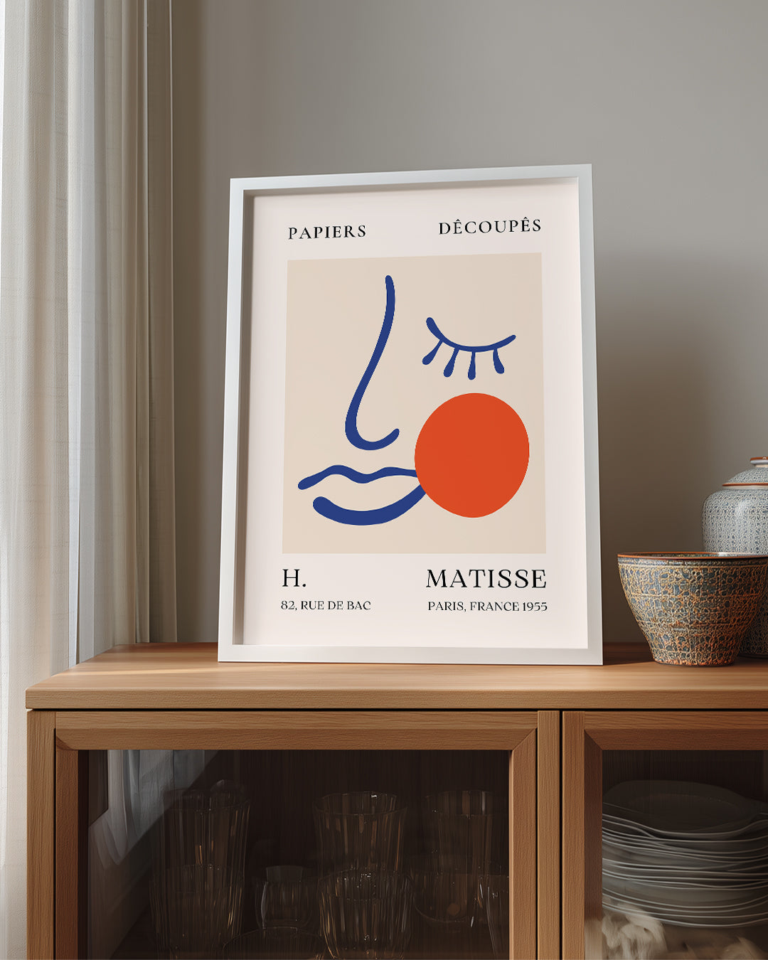 Soyut Yüz İfadesi - Henri Matisse - 1955 Poster Tablosu