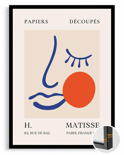 Soyut Yüz İfadesi - Henri Matisse - 1955 Poster Tablosu