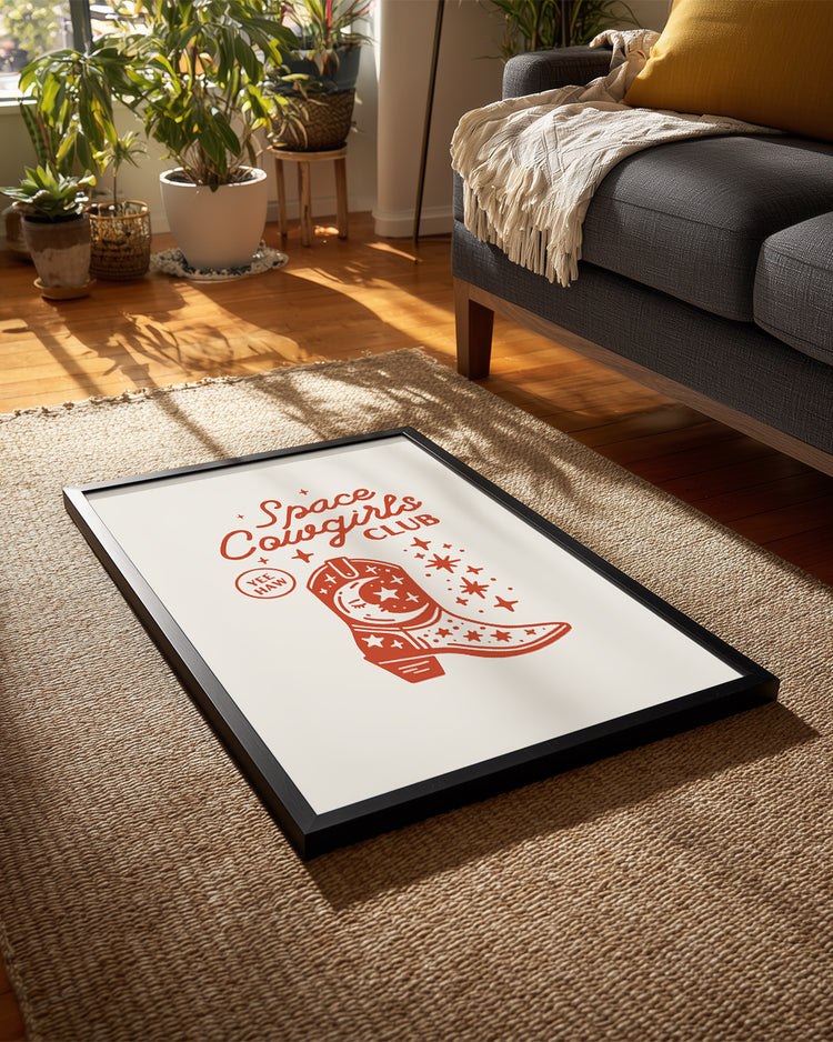 Space Boot Poster Tablosu