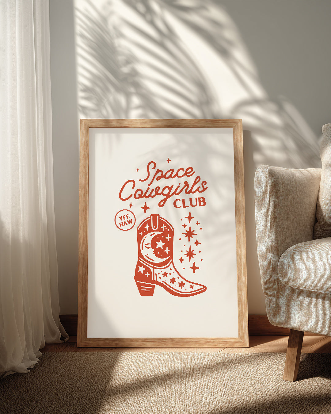 Space Boot Poster Tablosu