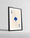 Spade Blue Poster Tablosu