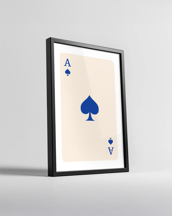 Spade Blue Poster Tablosu