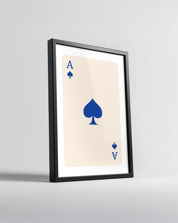 Spade Blue Poster Tablosu