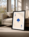 Spade Blue Poster Tablosu