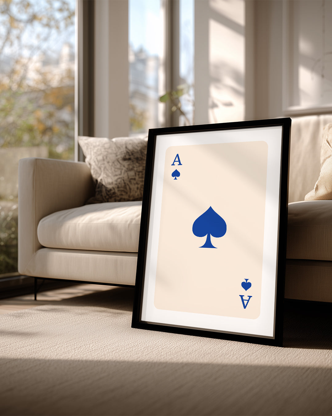 Spade Blue Poster Tablosu