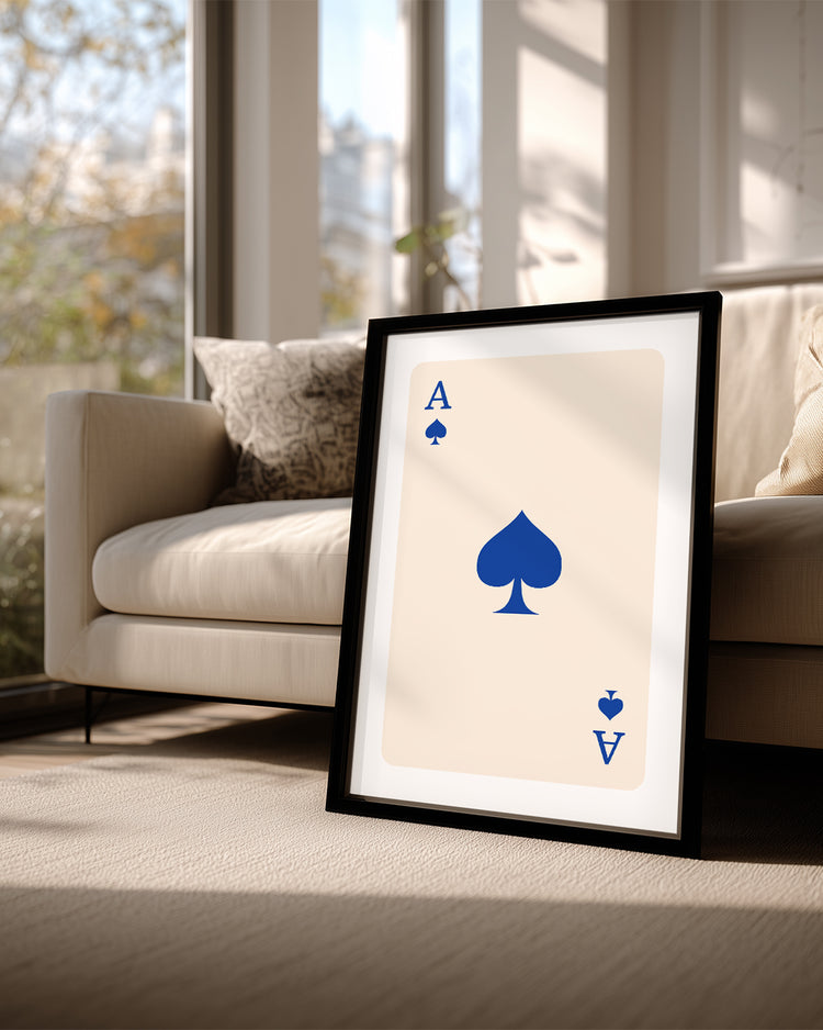 Spade Blue Poster Tablosu