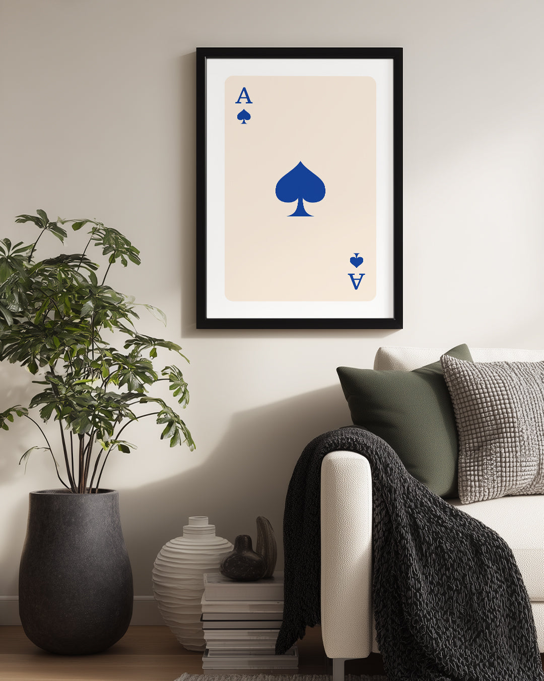Spade Blue Poster Tablosu