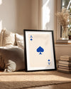 Spade Blue Poster Tablosu