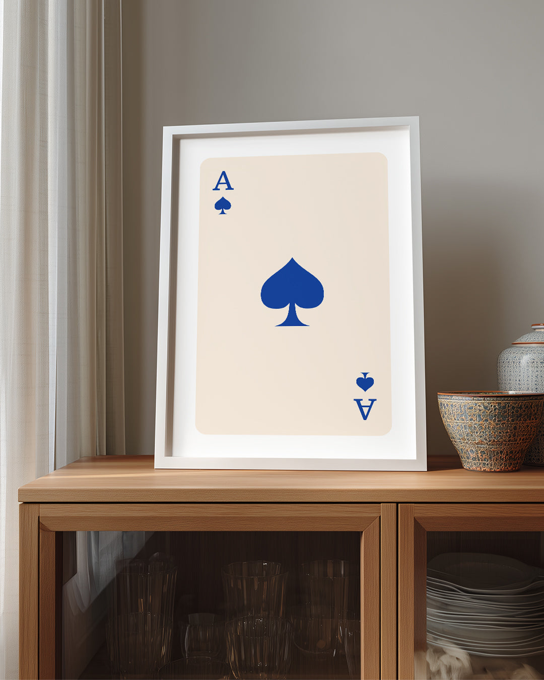 Spade Blue Poster Tablosu