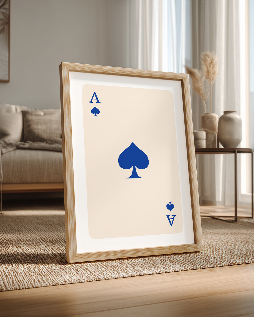Spade Blue Poster Tablosu