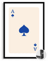Spade Blue Poster Tablosu