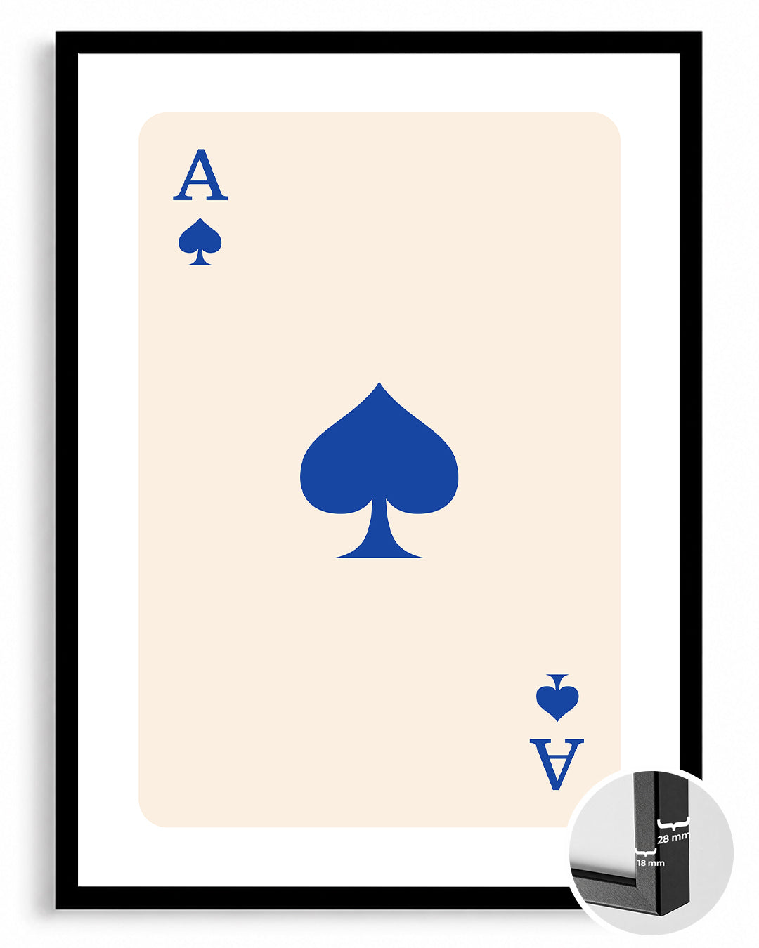 Spade Blue Poster Tablosu