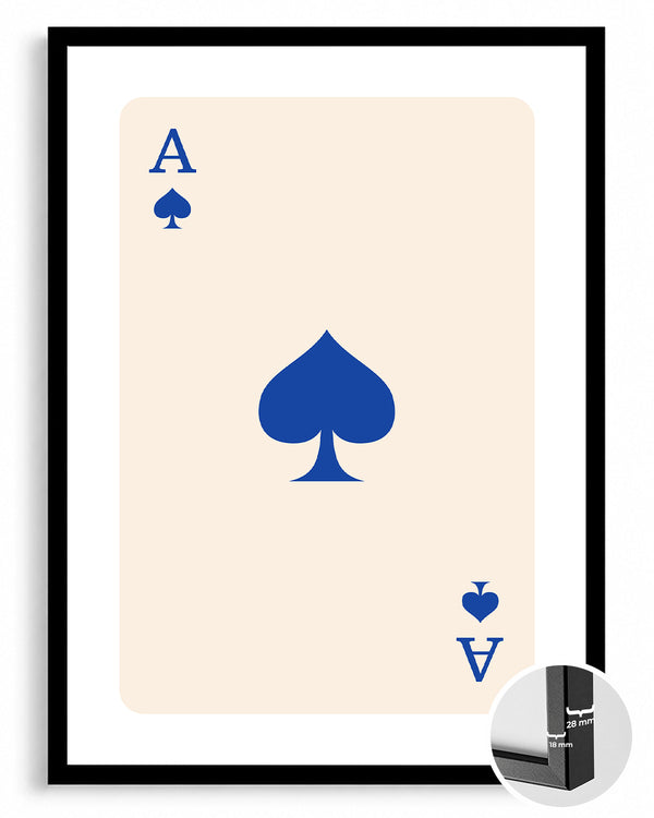 Spade Blue Poster Tablosu