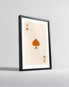 Spade Orange Poster Tablosu