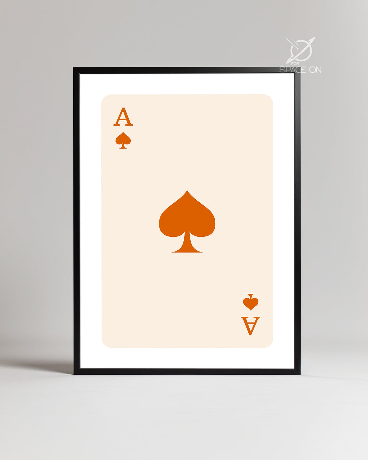 Spade Orange Poster Tablosu