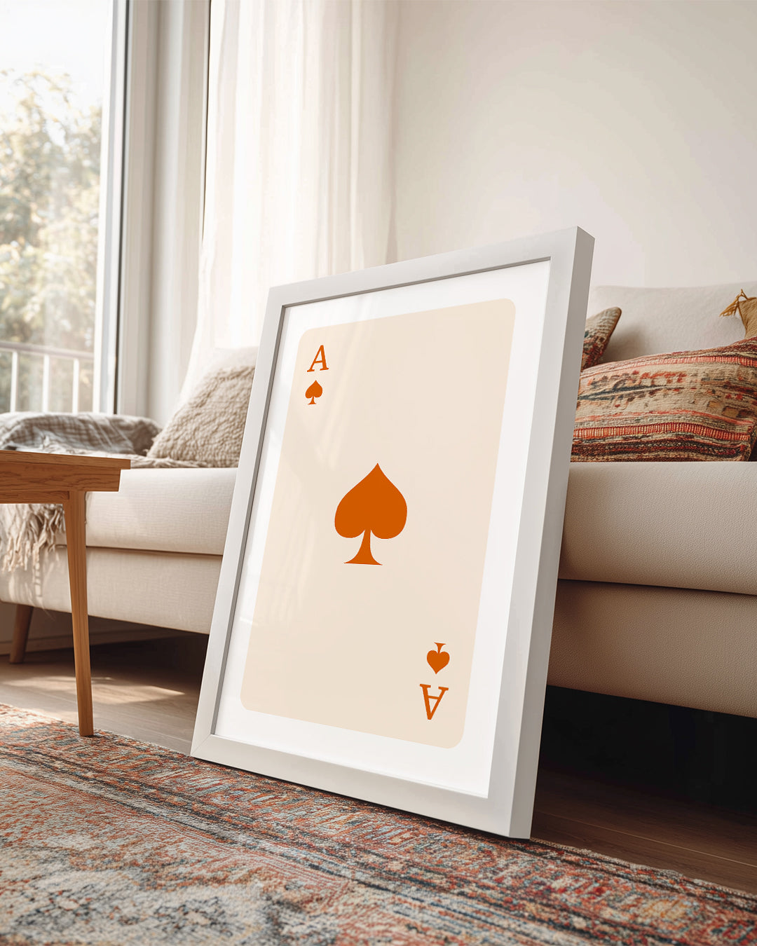 Spade Orange Poster Tablosu