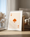 Spade Orange Poster Tablosu