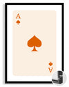 Spade Orange Poster Tablosu