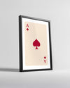 Spade Red Poster Tablosu