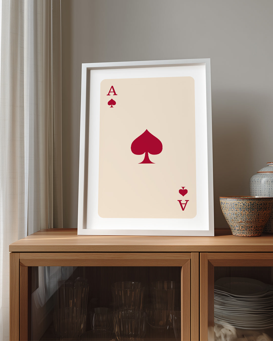 Spade Red Poster Tablosu