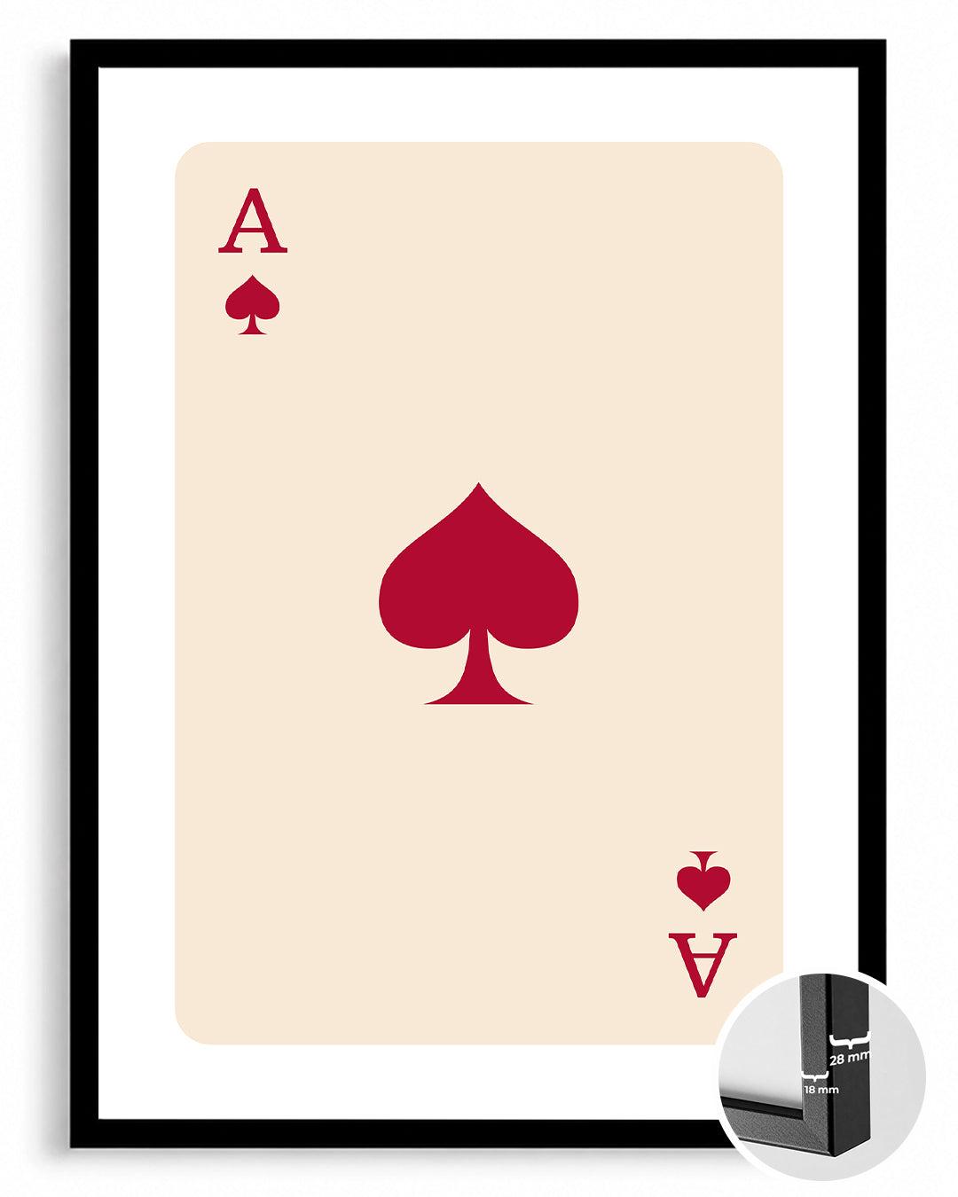Spade Red Poster Tablosu