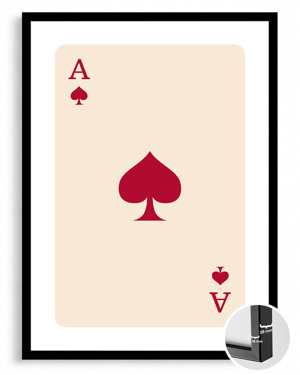 Spade Red Poster Tablosu