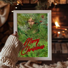 Sparkling Christmas Evergreen Poster Tablosu