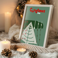 Squirrel Winter Scene Poster Tablosu