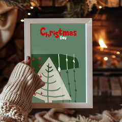 Squirrel Winter Scene Poster Tablosu