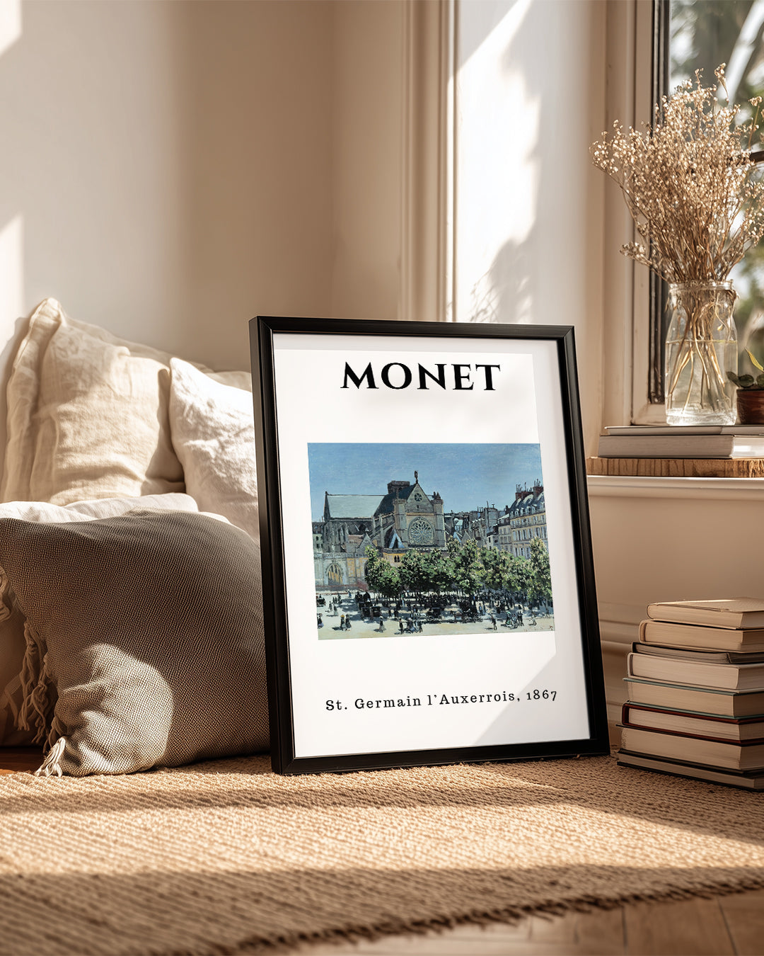 St Germain l Auxerrois - Claude Monet - 1867 Poster Tablosu
