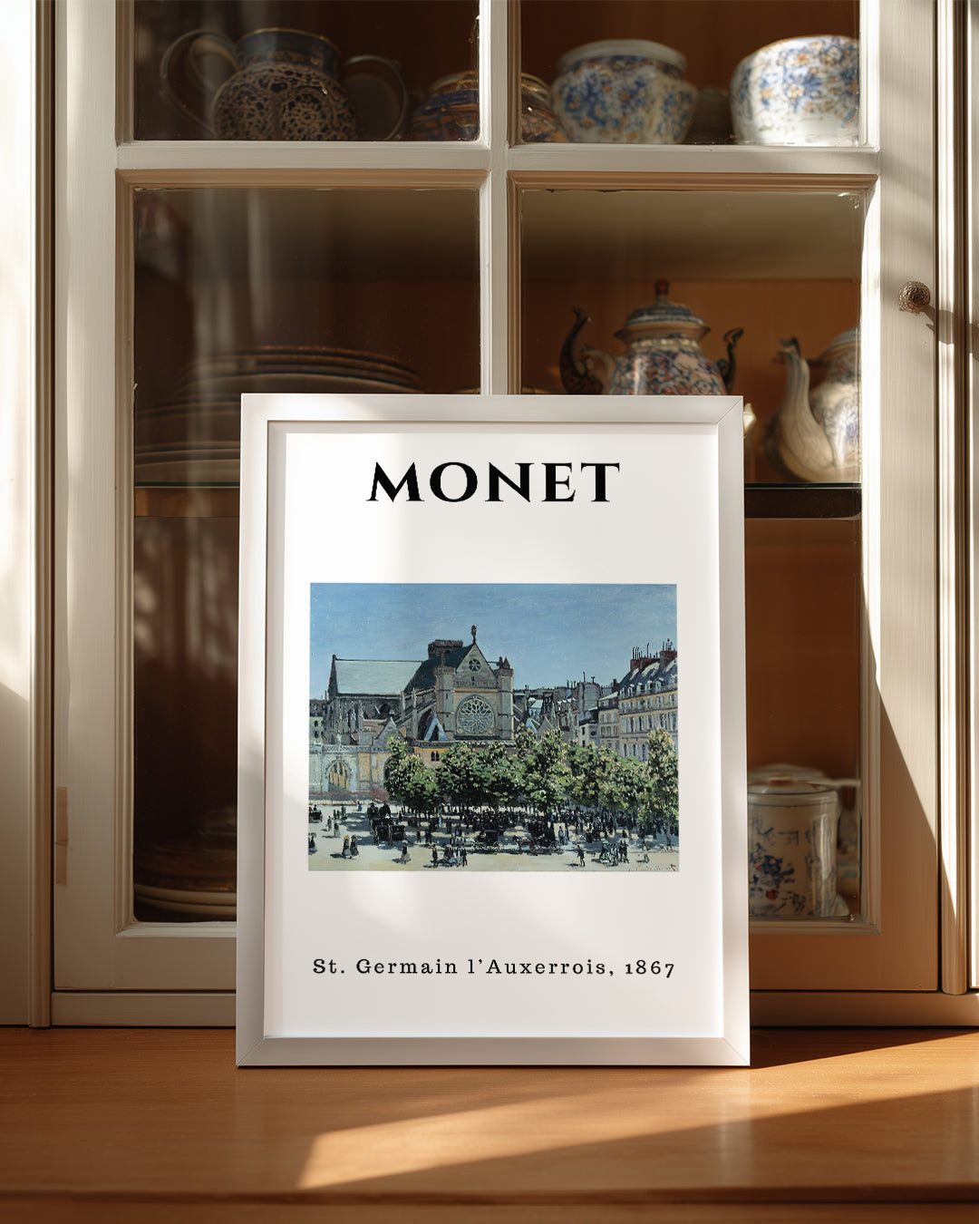 St Germain l Auxerrois - Claude Monet - 1867 Poster Tablosu