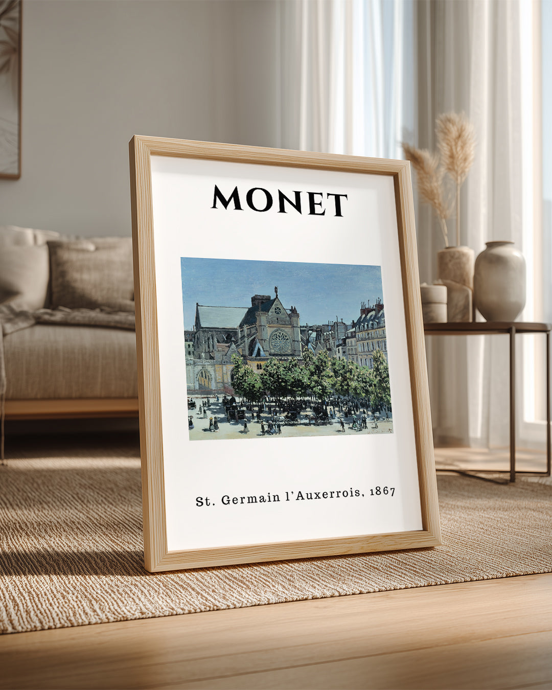 St Germain l Auxerrois - Claude Monet - 1867 Poster Tablosu
