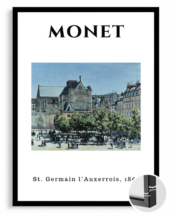 St Germain l Auxerrois - Claude Monet - 1867 Poster Tablosu