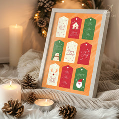 Stag Winter Portrait Poster Tablosu