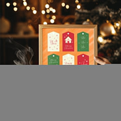 Stag Winter Portrait Poster Tablosu