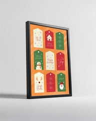 Stag Winter Portrait Poster Tablosu