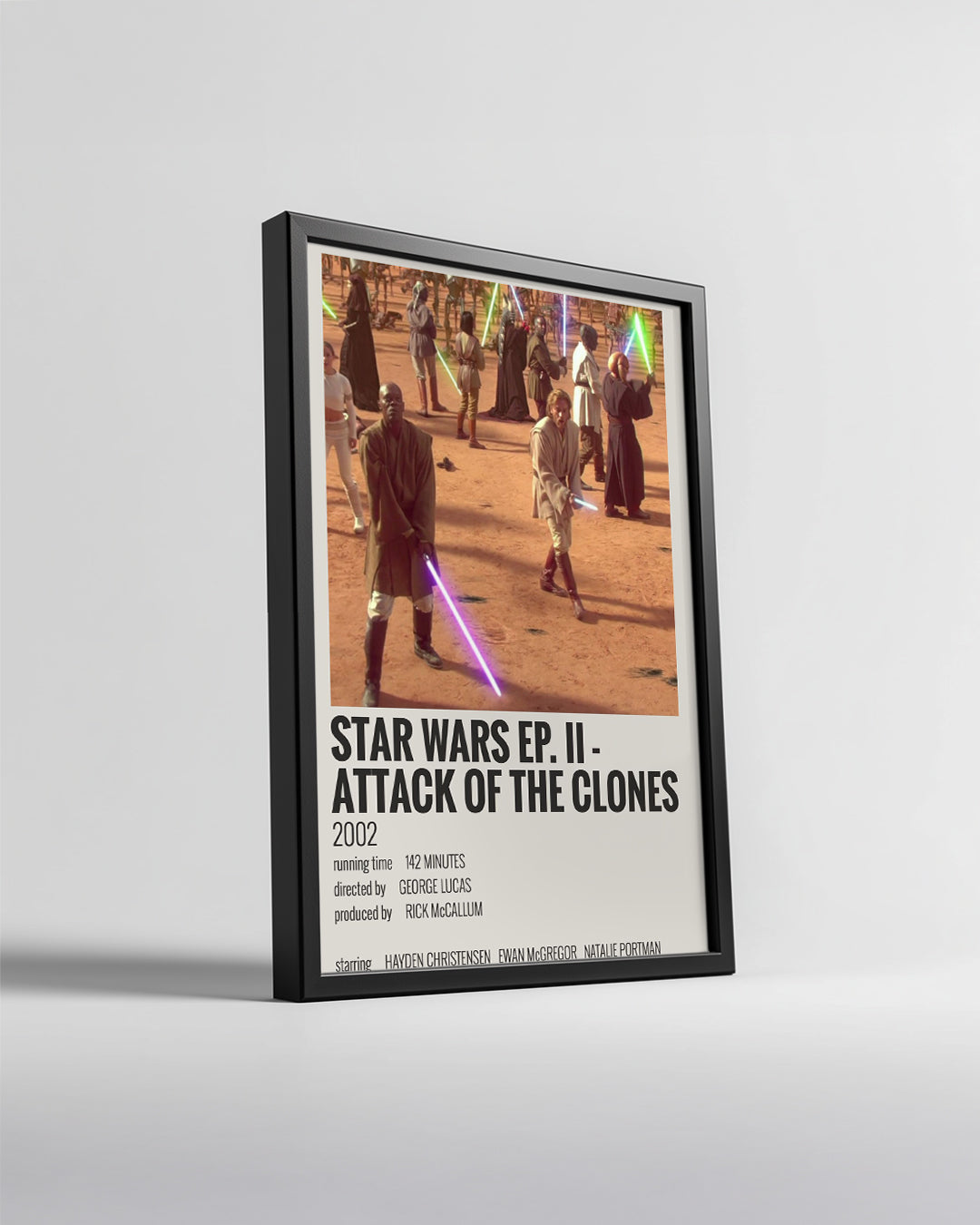 Star Wars Ep II Attack Of The Clones Poster Tablosu