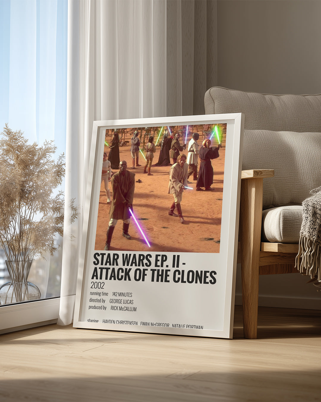 Star Wars Ep II Attack Of The Clones Poster Tablosu