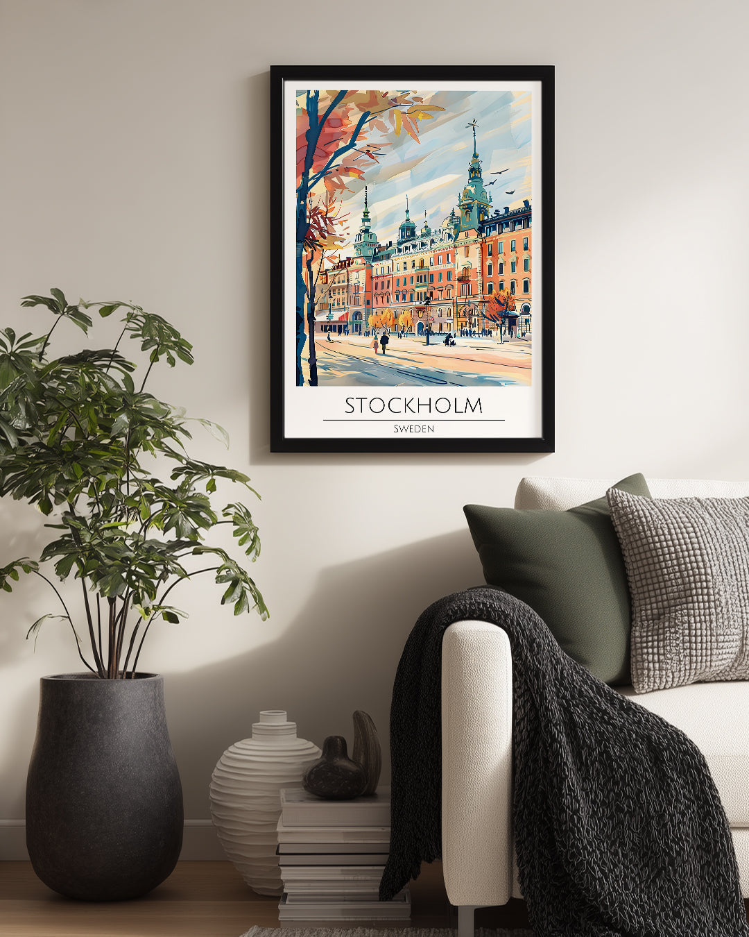 Stockholm İsveç Poster Tablosu