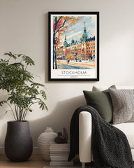 Stockholm İsveç Poster Tablosu